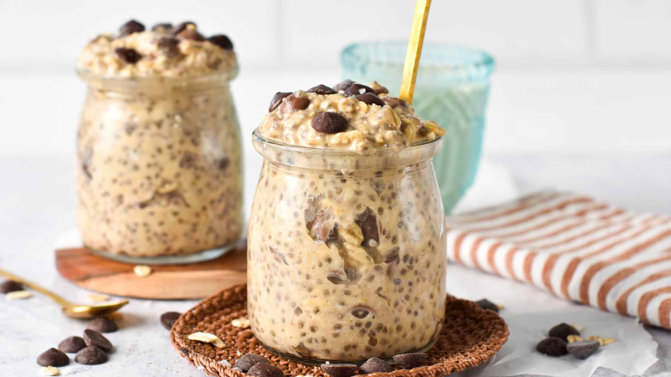 Healthy Cookie Dough Overnight Oats: Vegan, GF & Customizable Recipe